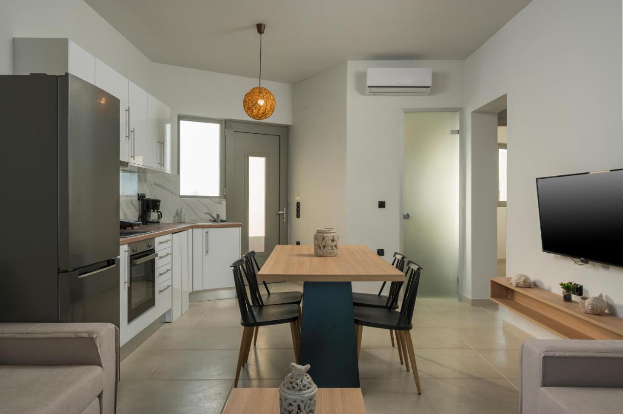 Aegean Breeze Luxury Apartments Next To The Sea Máleme Ngoại thất bức ảnh