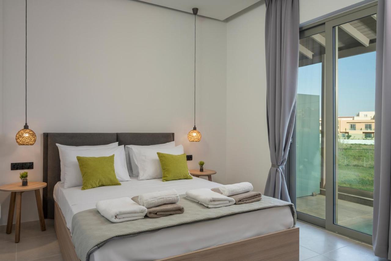 Aegean Breeze Luxury Apartments Next To The Sea Máleme Ngoại thất bức ảnh