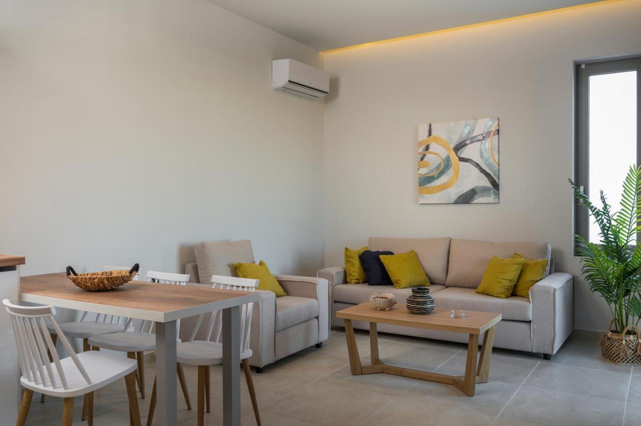 Aegean Breeze Luxury Apartments Next To The Sea Máleme Ngoại thất bức ảnh