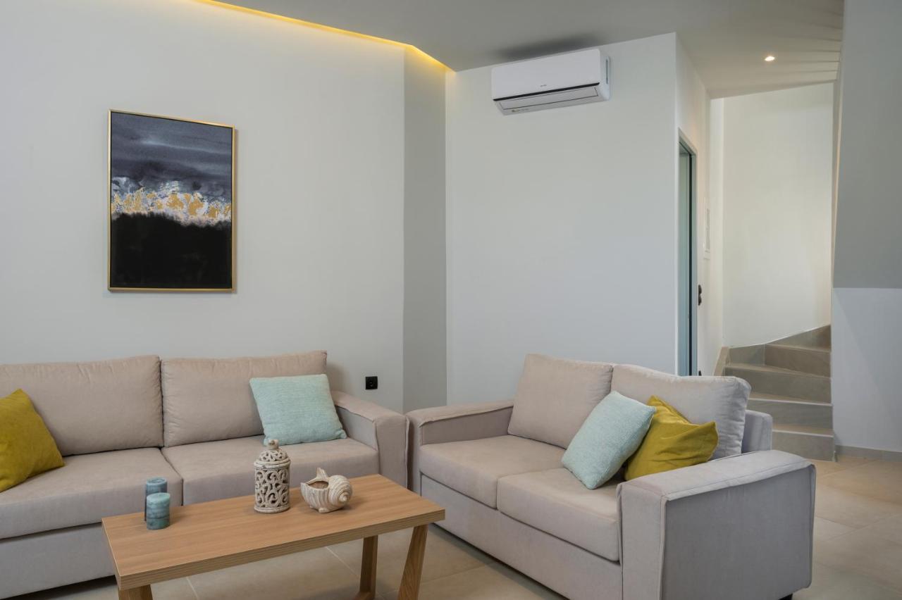 Aegean Breeze Luxury Apartments Next To The Sea Máleme Ngoại thất bức ảnh