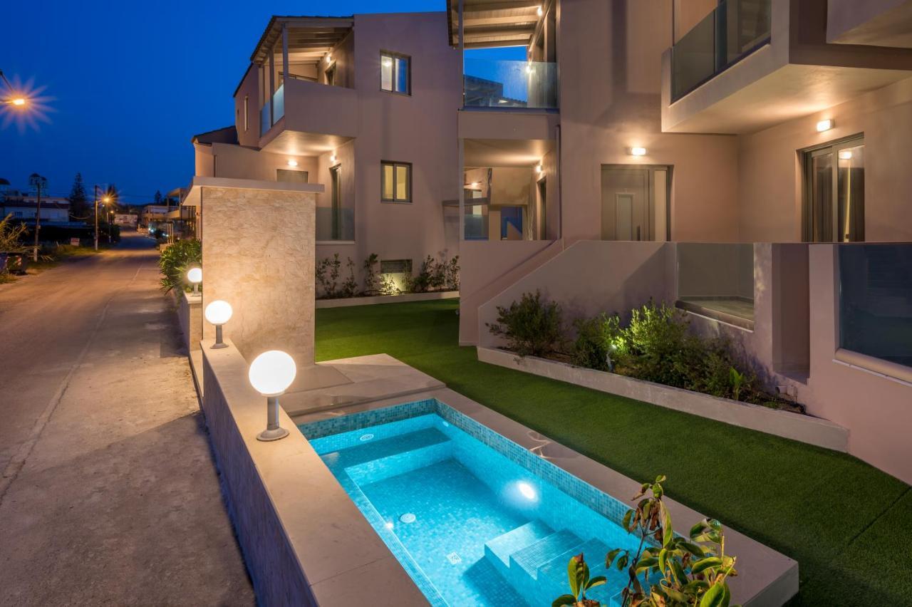 Aegean Breeze Luxury Apartments Next To The Sea Máleme Ngoại thất bức ảnh