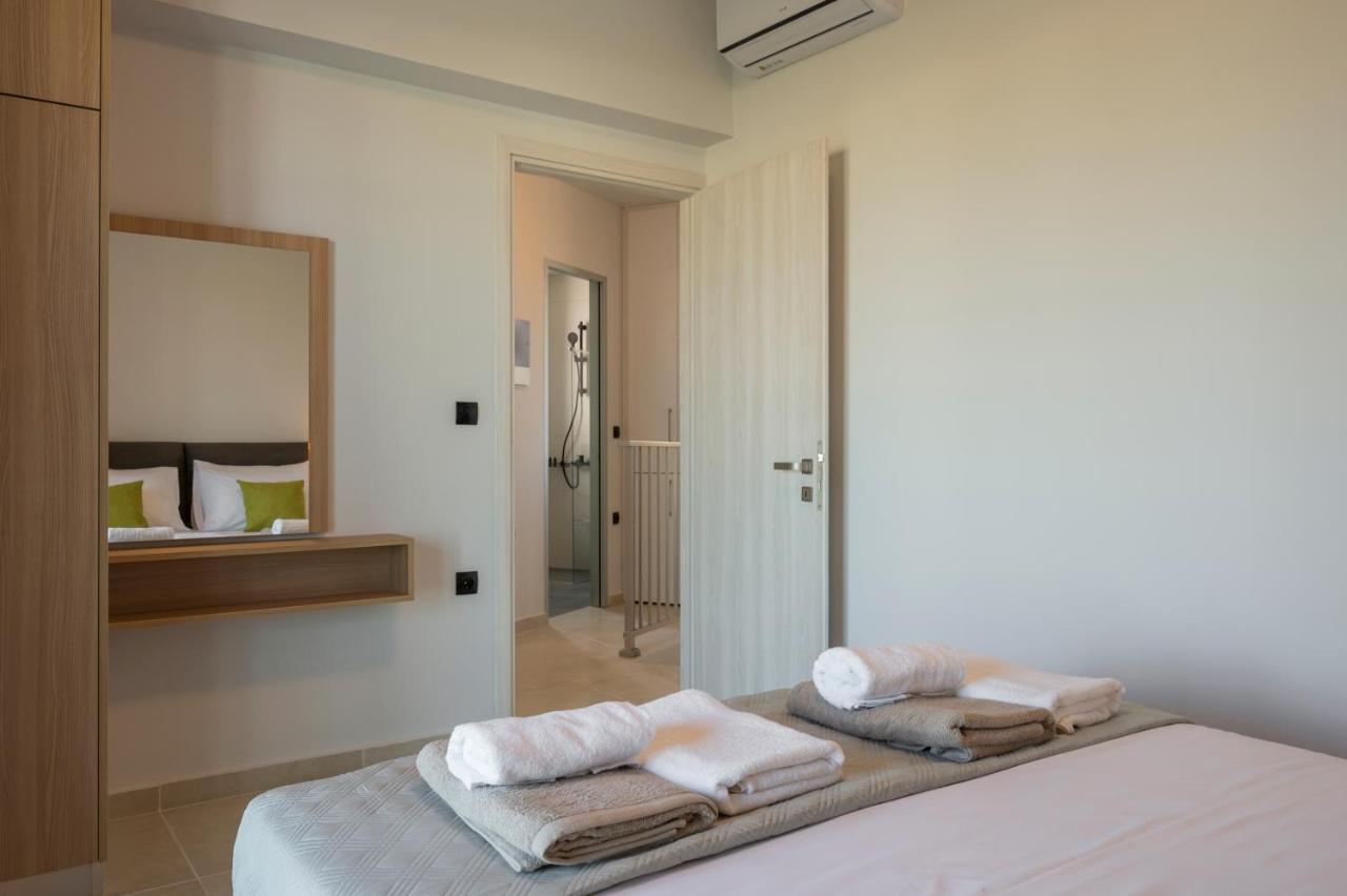 Aegean Breeze Luxury Apartments Next To The Sea Máleme Ngoại thất bức ảnh