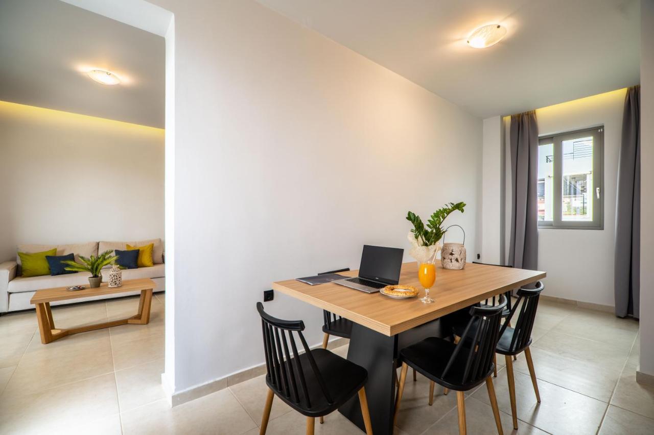 Aegean Breeze Luxury Apartments Next To The Sea Máleme Ngoại thất bức ảnh
